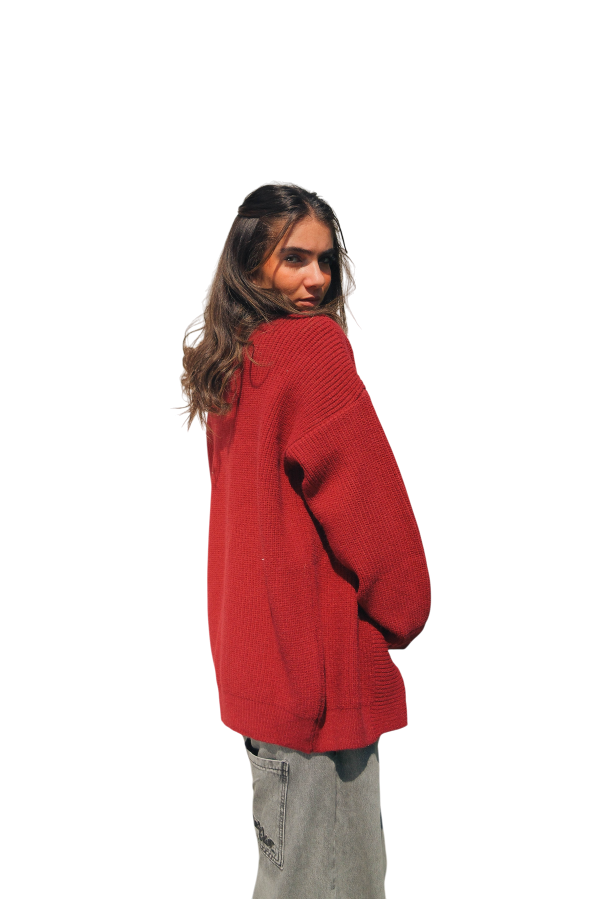 Knitt Cardigan (Burgundy)