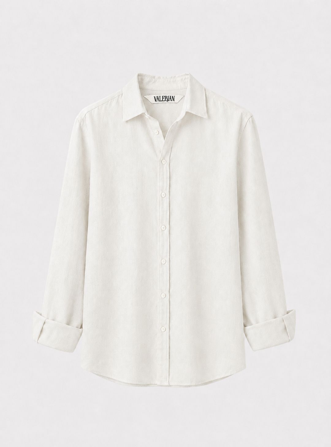 V-linen Shirt (Off White)